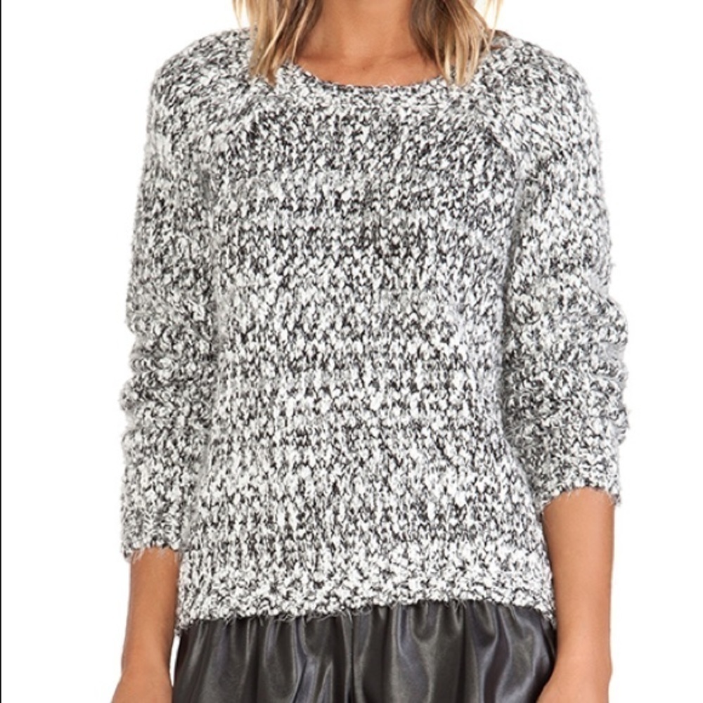 Revolve J.O.A Two Tone Sweater SZ S